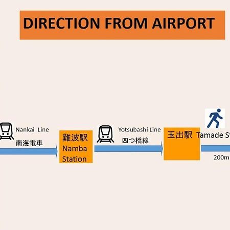 玉出205 Wifi付 玉出駅から徒歩2分 地下鉄難波迄8分 Lägenhet Osaka Exteriör bild